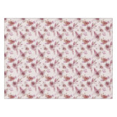 Mauve Roze Elegante Bloem Chic Meisjes Baby Shower Tafelkleed (Voorkant (Horizontaal))