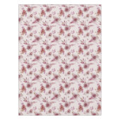 Mauve Roze Elegante Bloem Chic Meisjes Baby Shower Tafelkleed (Voorkant)