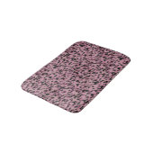 Mauve roze en houtskool Camo abstract Badmat (Gekanteld)