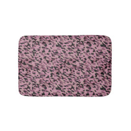 Mauve roze en houtskool Camo abstract Badmat