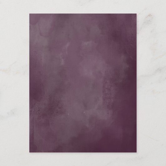 Mauve Roze en Paarse Bloemige Gastdetails Informatiekaartje (Achterkant)