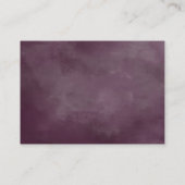 Mauve Roze en Paarse Floral bruiloft receptie Informatiekaartje (Achterkant)
