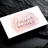 Mauve Roze Glitter Social Media QR Code Visitekaartje