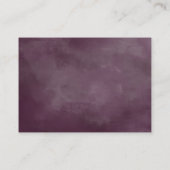 Mauve Roze Paarse Bloemen Bruiloft Accommodatie Informatiekaartje (Achterkant)