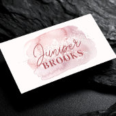 Mauve Roze Sociale Media QR Code Glitter Visitekaartje