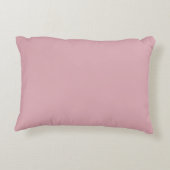Mauve Roze Zebra Handgetekend Accent Kussen (Achterkant)