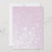 Mauve Rozen Elegant Floral Wedding Kaart (Achterkant)