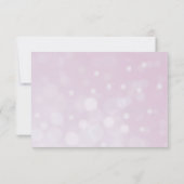 Mauve Rozen Elegant Floral Wedding RSVP (Achterkant)