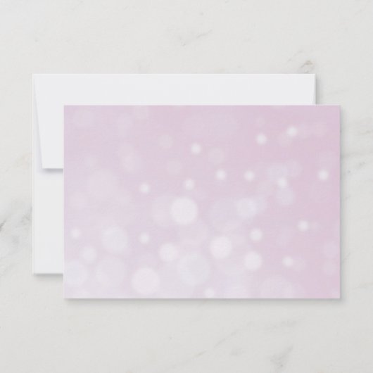 Mauve Rozen Elegant Floral Wedding Save the Date RSVP Kaartje (Achterkant)