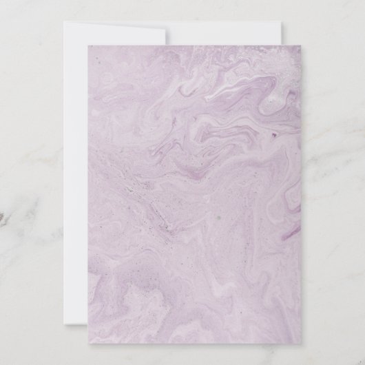 Mauve Rozen Kaart (Achterkant)