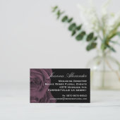 Mauve Rozen Visitekaartje (Staand voorkant)