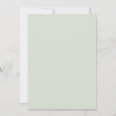 Mauve Sage Tranquil Spring Wedding Kaart (Achterkant)