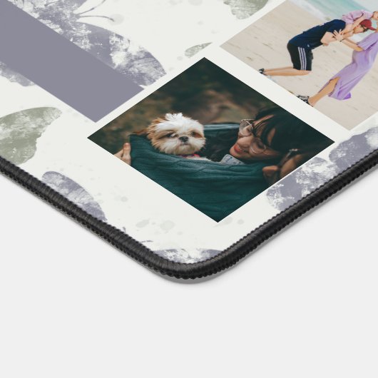 Mauve & Sage Vlinders Fotocollage Bureaumat (Hoek)