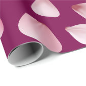 Mauve Sakura Pink Petals Wrapping Paper Cadeaupapier (Rol Hoek)