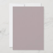 Mauve Sering Orkidee Huwelijk Kaart (Achterkant)