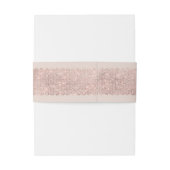 Mauve Shimmering Scallop Tulle Monogram Huwelijk Uitnodigingen Wikkel (Achterkant Voorbeeld)