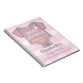 Mauve Shower Guestbook Notitieboek (Rechterzijde)