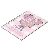 Mauve Shower Guestbook Notitieboek (Linkerzijde)