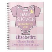 Mauve Shower Guestbook Notitieboek (Voorkant)