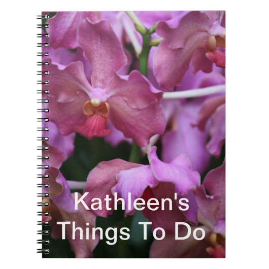 Mauve Singapore Orchid Notebook Notitieboek (Voorkant)