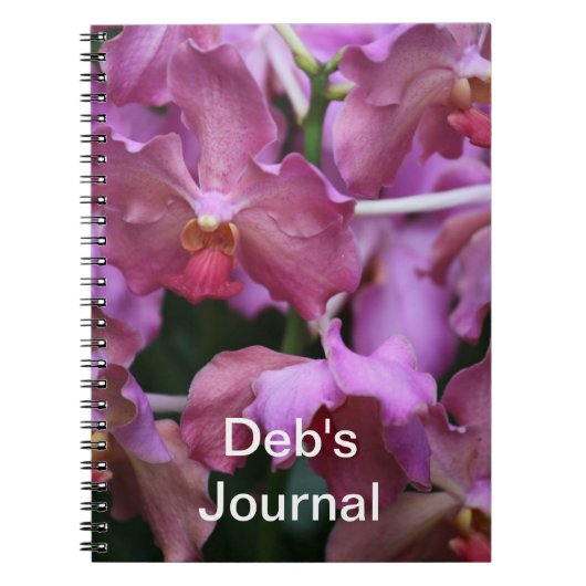 Mauve Singapore Orchid Notebook Notitieboek (Voorkant)
