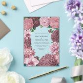 Mauve Smoke, Dusty Peony & Rosewater Clay Wedding Acryl Uitnodigingen (Insitu (Huwelijk))