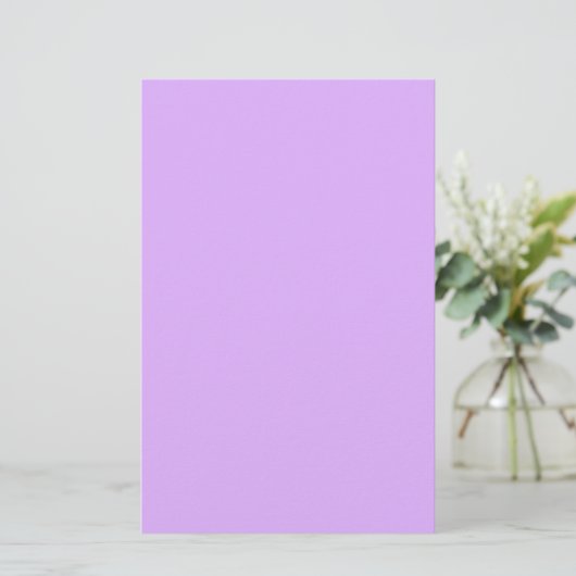 Mauve Solid Color Briefpapier (Staand voorkant)