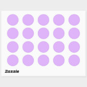 Mauve Solid Color Ronde Sticker (Vel)