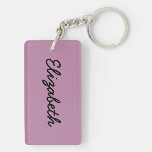 Mauve Solid Color Sleutelhanger (achterkant)