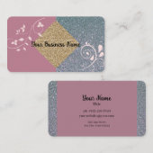Mauve Sparkle Visitekaartje (Voorkant / Achterkant)