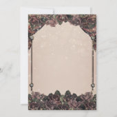 Mauve Spice Rozen Glitter Sparkle Fall Wedding Kaart (Achterkant)