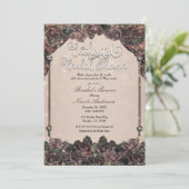 Mauve Spice Rozen Glitter Sparkle Vrijgezellenfees Kaart (Staand voorkant)