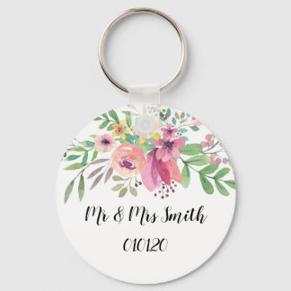 Mauve Sprig Wedding Favor Key ring Sleutelhanger