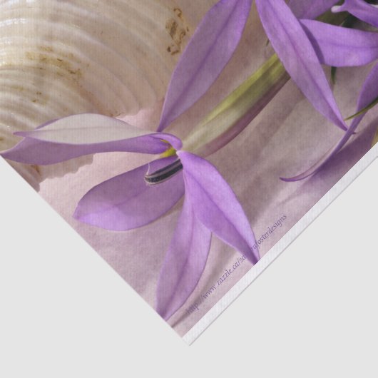 Mauve Starshine Laurentia Tissuepapier (Detail)