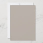 Mauve Stemming Bruiloft Kaart (Achterkant)