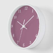 Mauve stijlvolle minimalistische wandklok (Hoek)