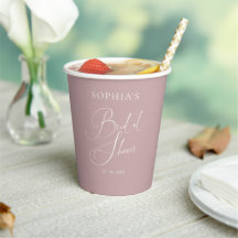 Mauve Stof Rose Elegante Calligrafie Bruidsfeest