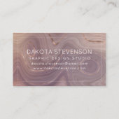 Mauve Strata | Dustroze roodroodbruin Visitekaartje (Achterkant)