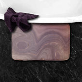 Mauve Strata | Stoffige roze en Roos gouden Agaat Badmat
