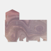 Mauve Strata | Stoffige roze en Roos gouden Agaat Bedankdoosjes (Uitgevouwen)