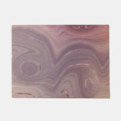 Mauve Strata | Stoffige roze en Roos gouden Agaat Deurmat (Voorkant)