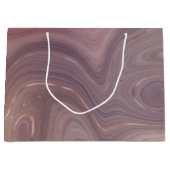 Mauve Strata | Stoffige roze en Roos gouden Agaat Groot Cadeauzakje (Voorkant)