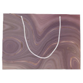 Mauve Strata | Stoffige roze en Roos gouden Agaat Groot Cadeauzakje (Achterkant)