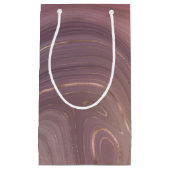 Mauve Strata | Stoffige roze en Roos gouden Agaat Klein Cadeauzakje (Voorkant)