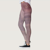 Mauve Strata | Stoffige roze en Roos gouden Agaat Leggings (Links)