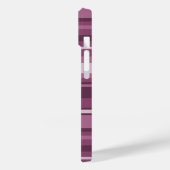 Mauve strepen Case-Mate iPhone case (Achterkant / Links)