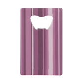 Mauve strepen creditkaart flessenopener (Voorkant)