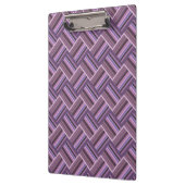 Mauve strepen diagonaal weef patroon klembord (Links)