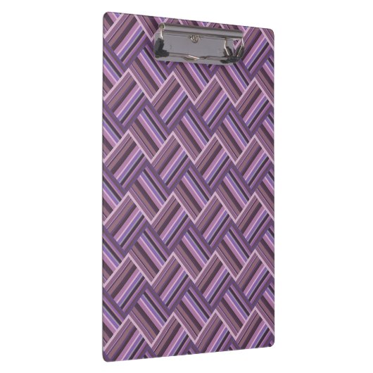 Mauve strepen diagonaal weef patroon klembord (Rechts)