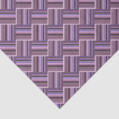 Mauve strepen diagonaal weef patroon tissuepapier (Detail)